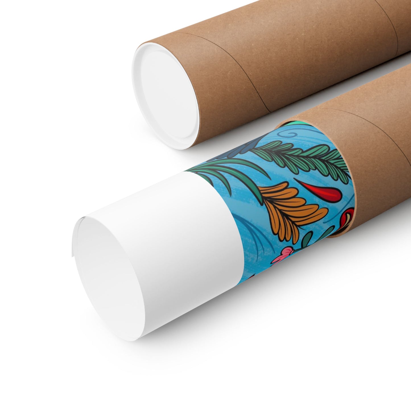 Corazón de Cactus (Blue Version Art Print)