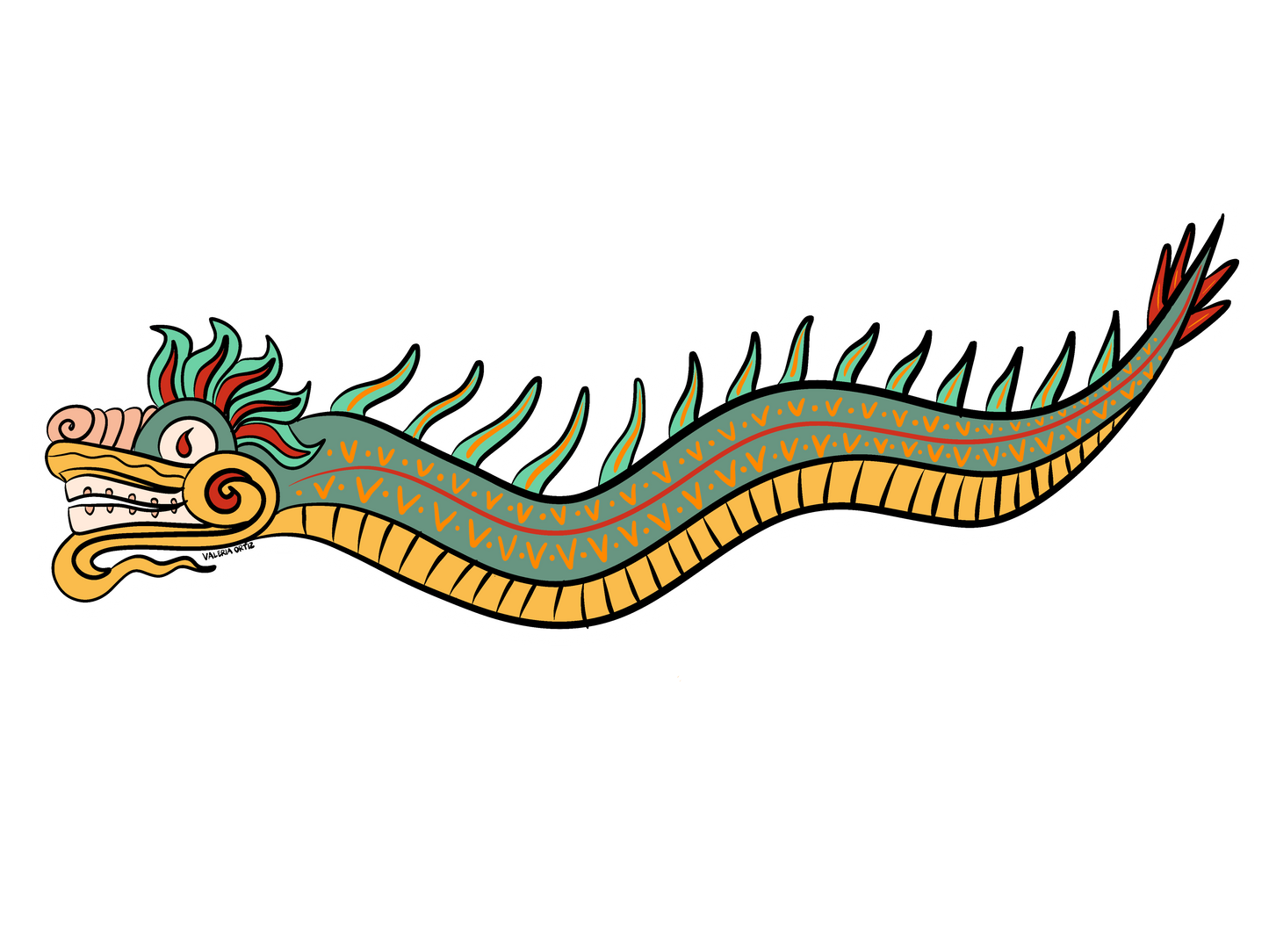 Serpiente emplumada (Sticker)