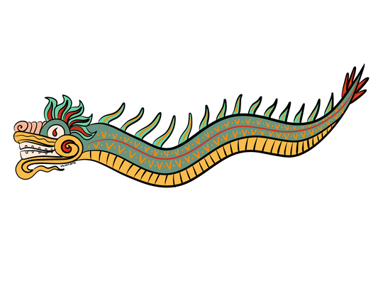 Serpiente emplumada (Sticker)