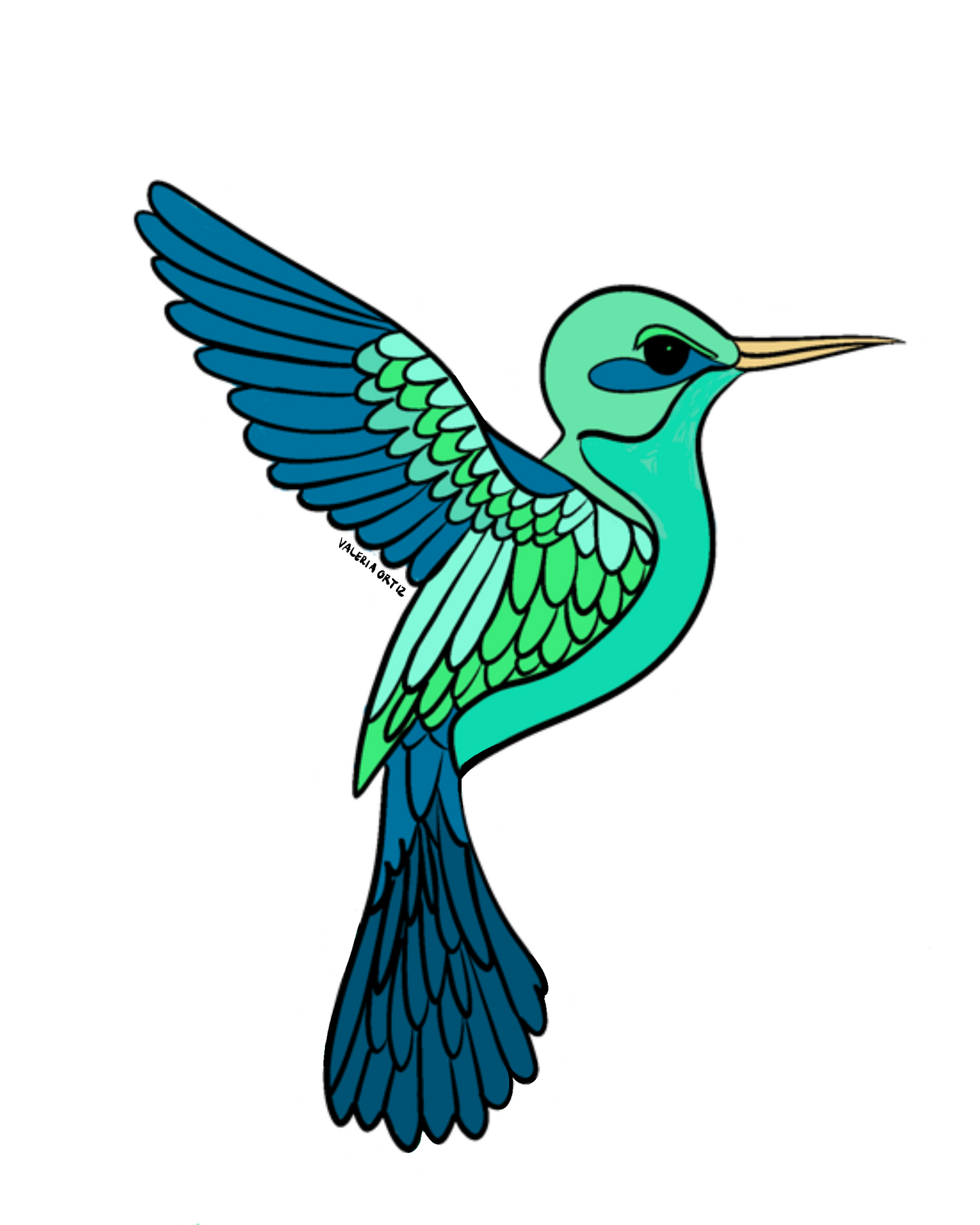Hummingbird 2 (Sticker)