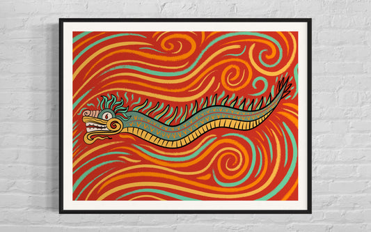 Serpiente Emplumada (Art Print)